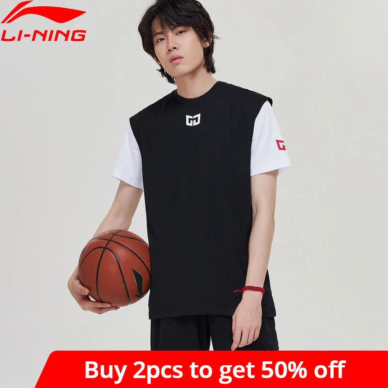 Мужской баскетбольный жилет Li-Ning свободная футболка без рукавов в стиле