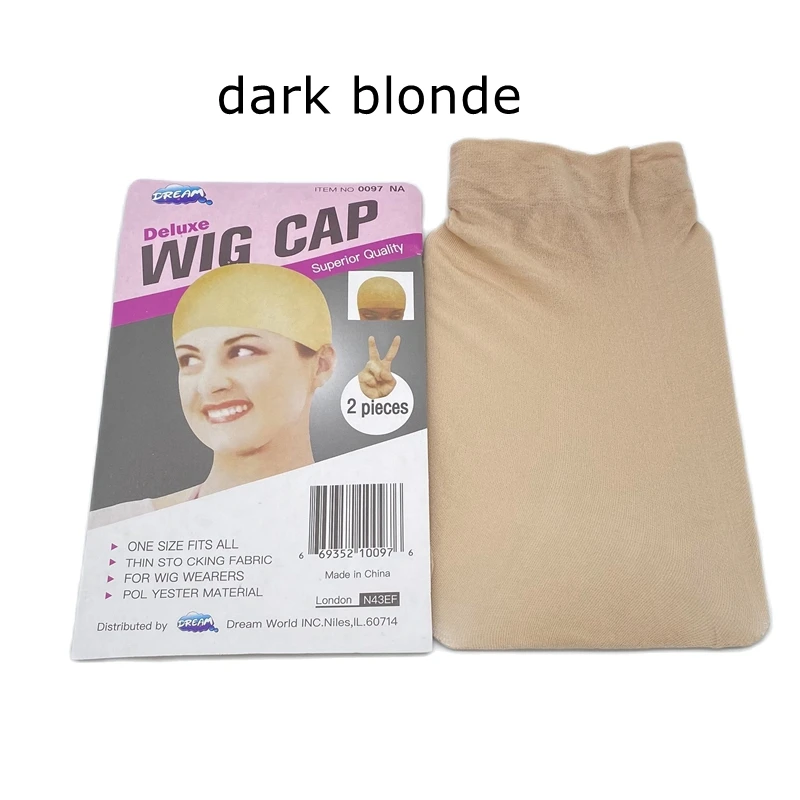 20 pieces Beige Wig Cap Polyester Hairnet Hair Mesh Wig Weaving Cap Stretchable Elastic Hair Net 2 Pieces/PACK 5 color