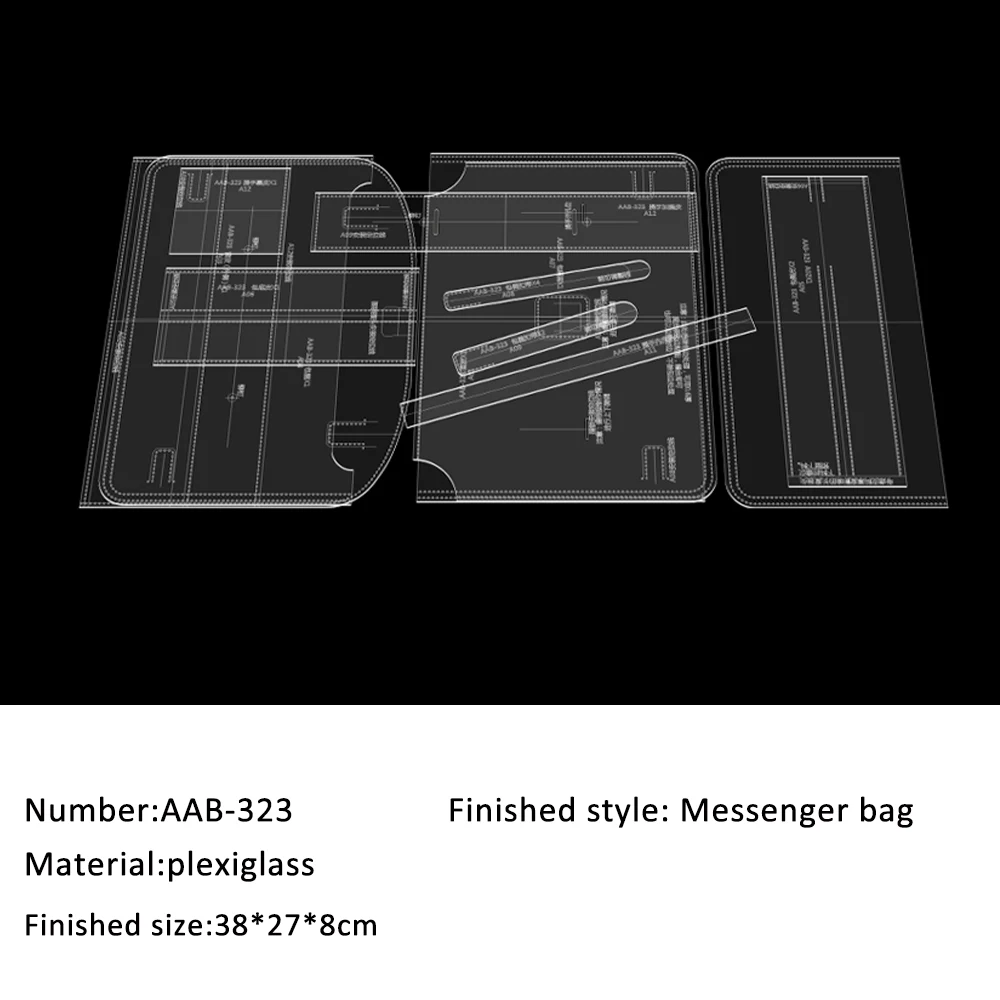 1 предмет Сумки из натуральной кожи сшиты Узор Акриловые Монета Сумка шаблон DIY
