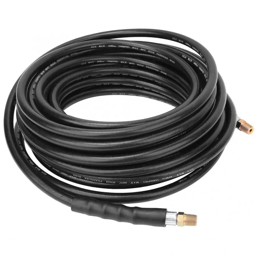 Давление шайба каналопромывочные Наборы аксессуары 1/4in NPT 5800PSI 15 метров резиновый шланг Давление шланг смачиватель