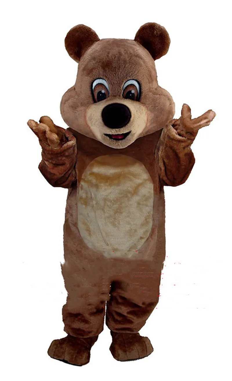 Милый костюм талисмана с изображением коричневого медведя Костюмы для