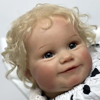 22inch reborn baby doll super cute high grade painted childrens newborn toy soft vinyl silicone boneca renascida brinquedo