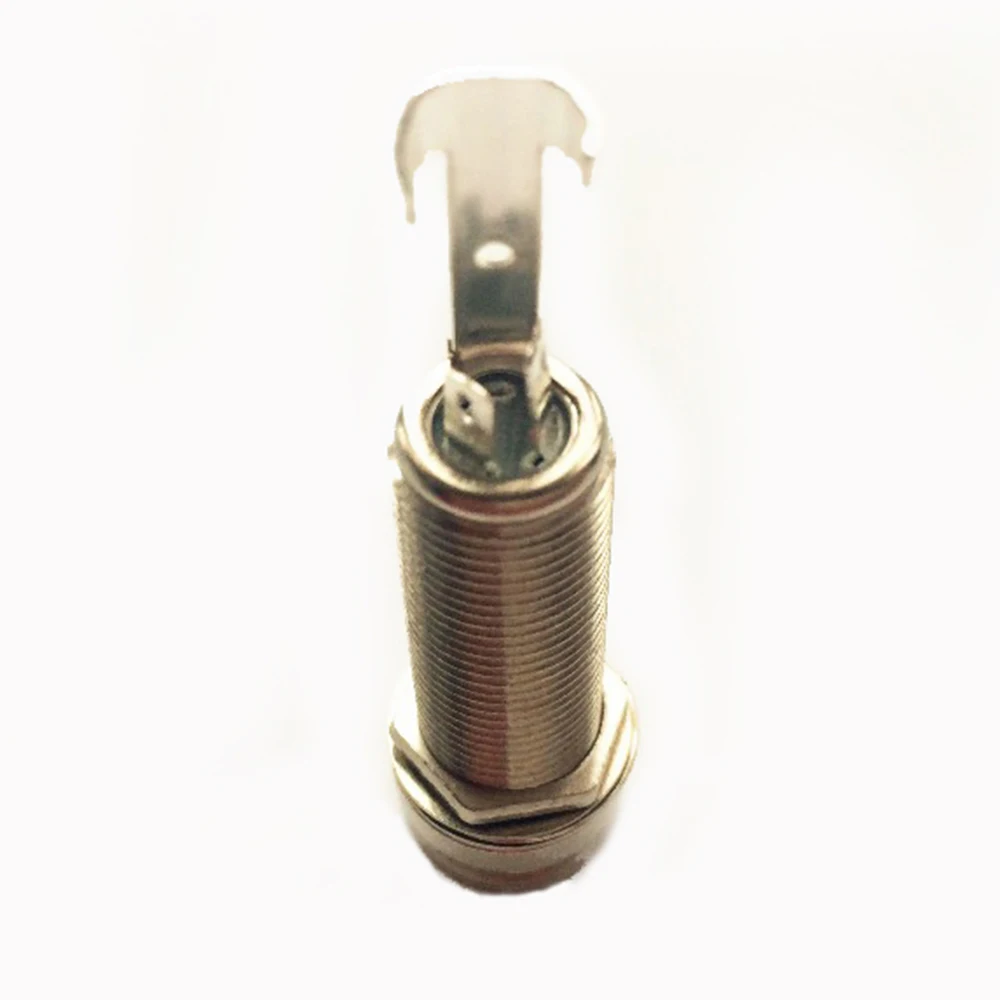 

New 1Pc CYLINDER GUITAR END PIN JACK NICKEL STRAP PIN