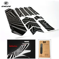enlee reflective stickers 3d protect bike frame sticker scratch resistant wear resistant repeat paste bicycle paster guard cover
