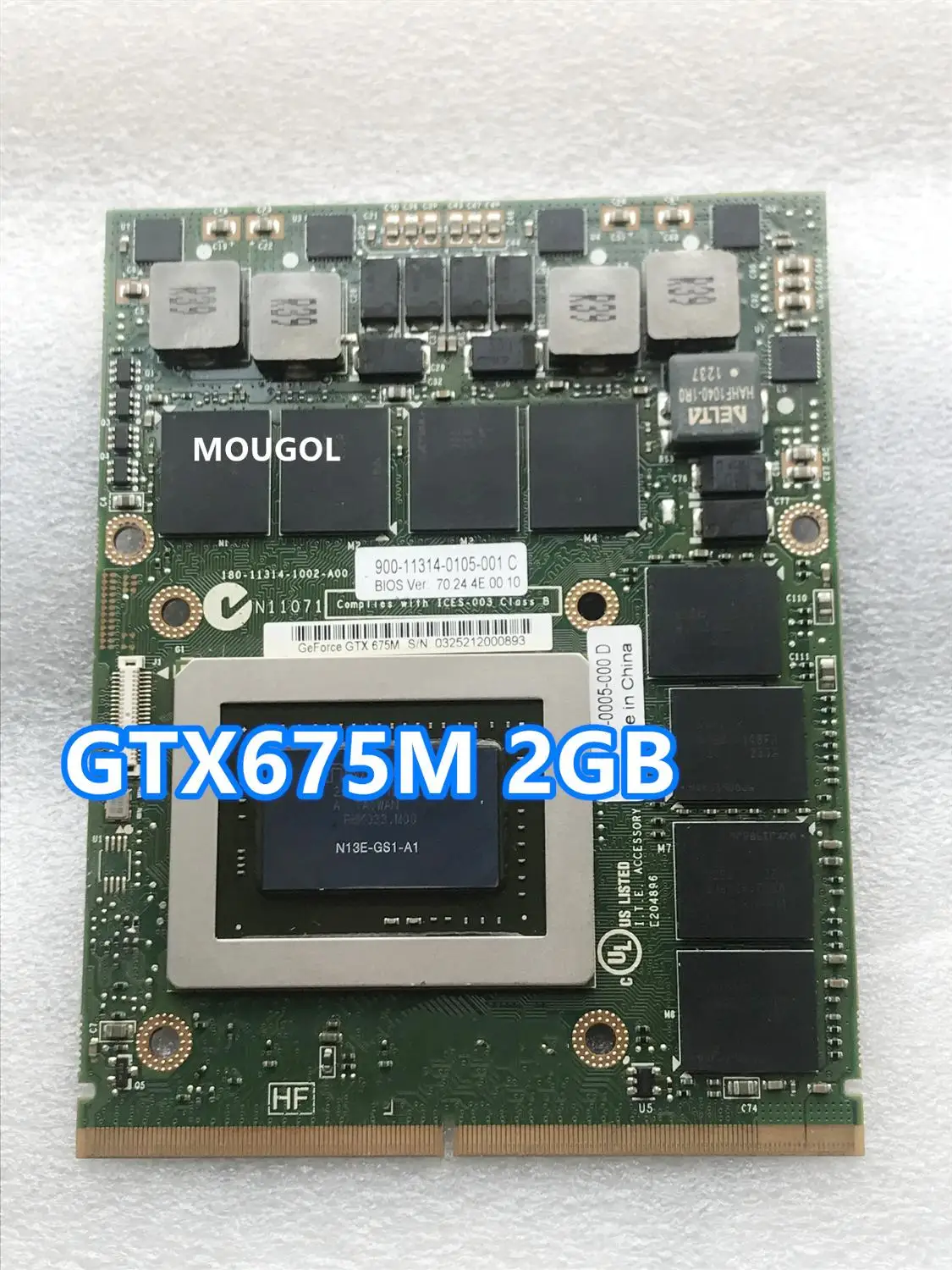

GTX675M GTX 675M N13E-GS1-A1 Video VGA CARD FOR Laptop MSI GT70 GT60 GX660R GT660 GT680 GT683DX GT783DX