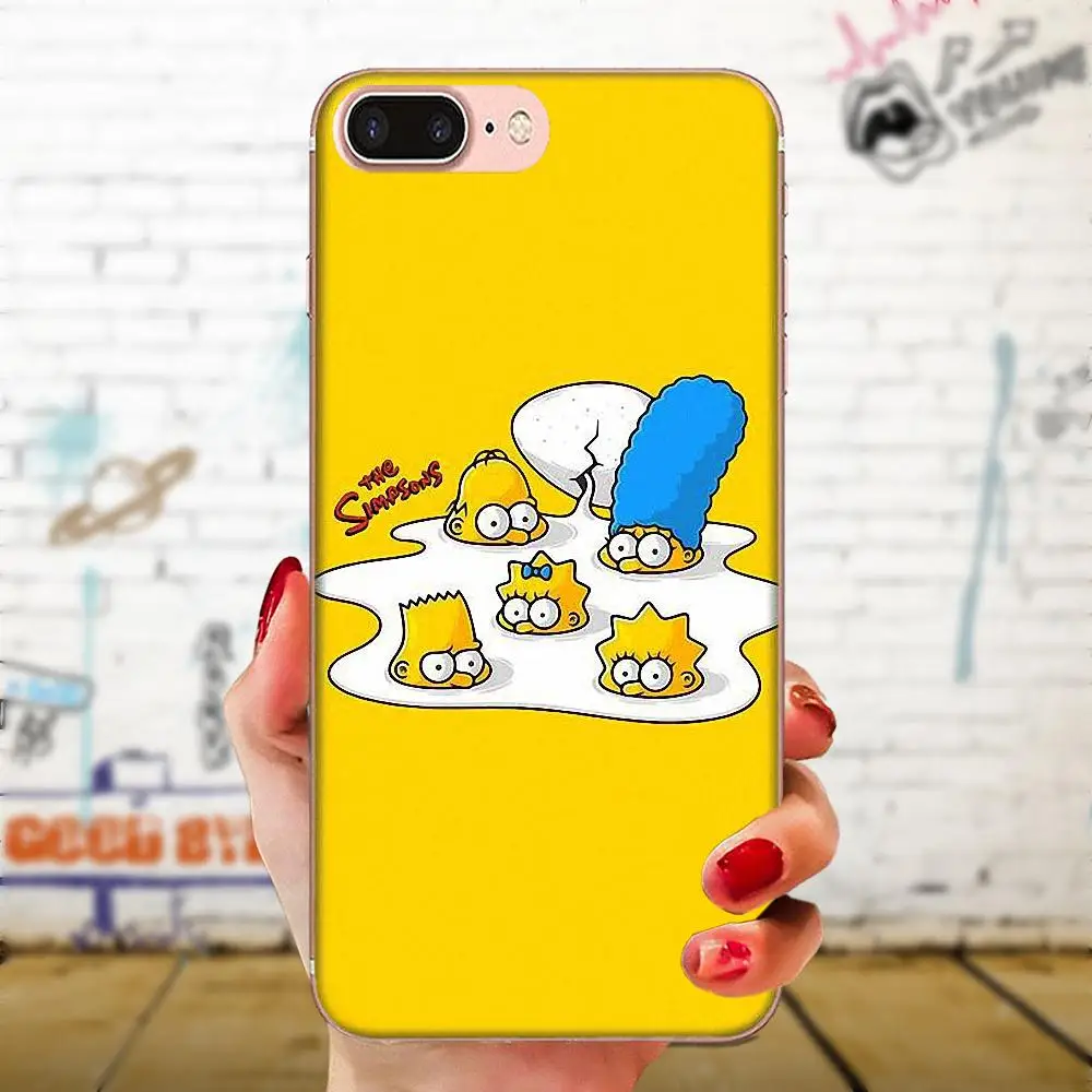 Для Xiaomi Redmi Note 2 3 3S 4 4A 4X5 5A 6 6A Pro Plus Мягкий чехол с изображением Симпсона
