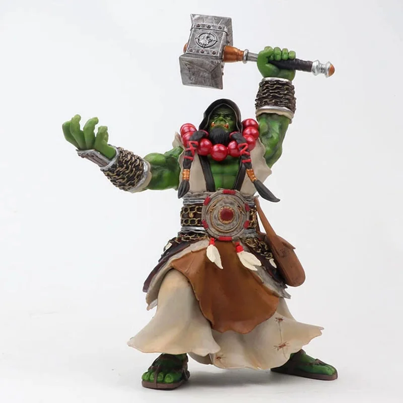 20 см DC WOW Thrall The Orc Shamman Фигурки игрушки Статуя Кукла из ПВХ ACGN Figma Коллекционная