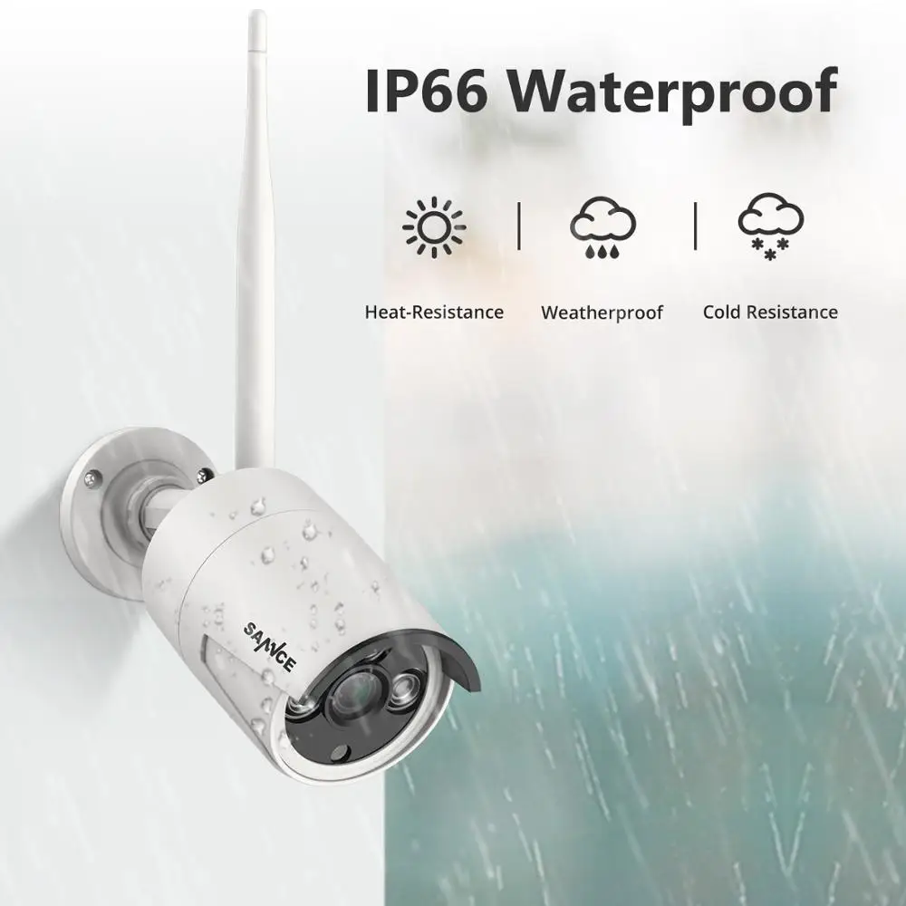 SANNCE 4 канальная Wi Fi 1080P ip камера сетевой видеорегистратор беспроводная система