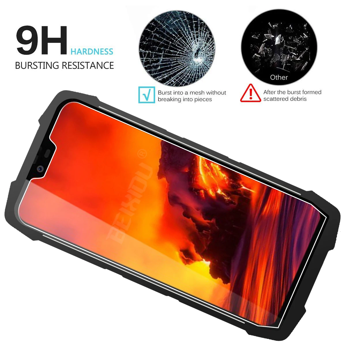 2 шт Полное закаленное стекло для Blackview Bv9700 защита экрана 2.5D 9h защитная