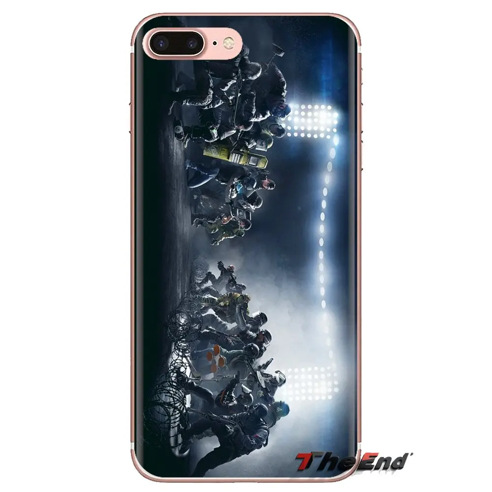 Мягкий чехол из ТПУ Rainbow Six Siege operation для iPhone XS Max XR X 4 4s 5 5S 5C SE 6 6S 7 8 Plus samsung Galaxy J1 J3 J5 J7 A3