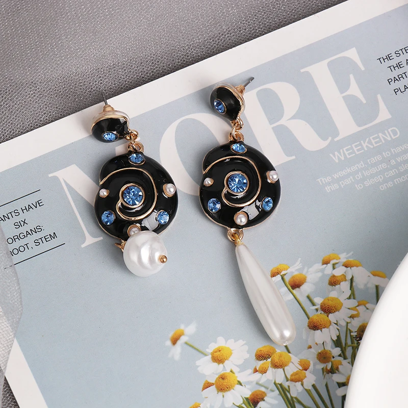 Женские серьги-подвески с искусственным жемчугом в богемном стиле | Украшения и