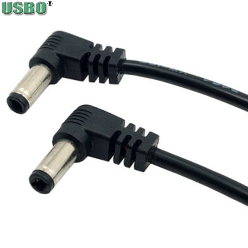 Универсальный удлинитель с углом поворота 60 см, 90 градусов, двойной штекер постоянного тока 5,5*2,5 мм, 5,5*2,1 мм, аудио удлинитель питания, кабель для зарядки и передачи данных
