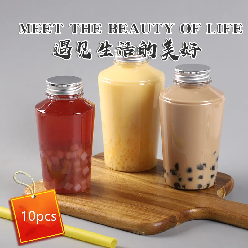 

10 шт., прозрачная кружка для йогурта, с крышкой