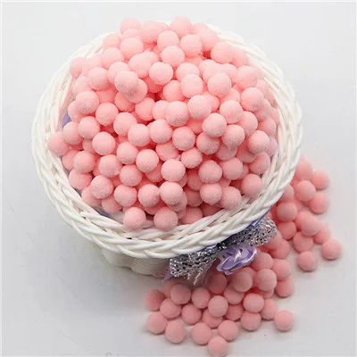 10mm 03lt pink Мульти размер белый розовый синий помпоны куклы DIY одежды материал ручной работы мягкие пушистые Помпоны мяч детские игрушки «сделай сам» Аксессуары 10 г - Цвет: 10mm 03lt pink