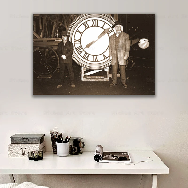 

Постер к классическому фильму «Назад в будущее», печать, ретро фото, настенное искусство, Картина на холсте, живопись, домашний декор, квадра...