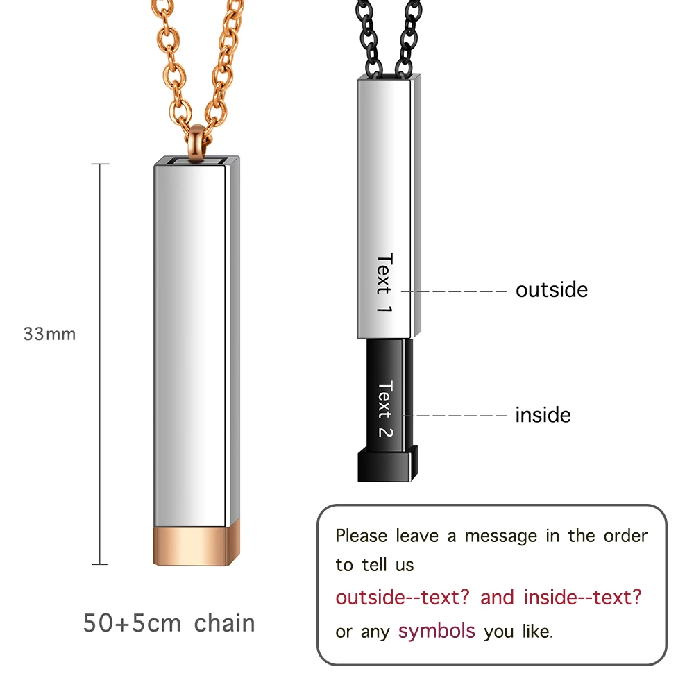 Именные скрытые Подвески на заказ для женщин персонализированные разноцветные