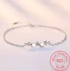 Браслет женский из серебра 925 пробы, со звездами