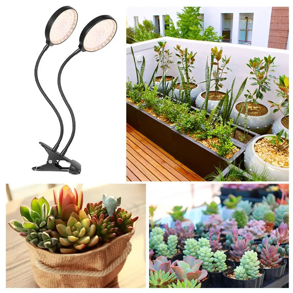 

Plant Growing Light LED 5 Dimmable Levels 360 degree Adjustable Full Spectrum Plant Light Clip Grow Lamp for Indoor Plants