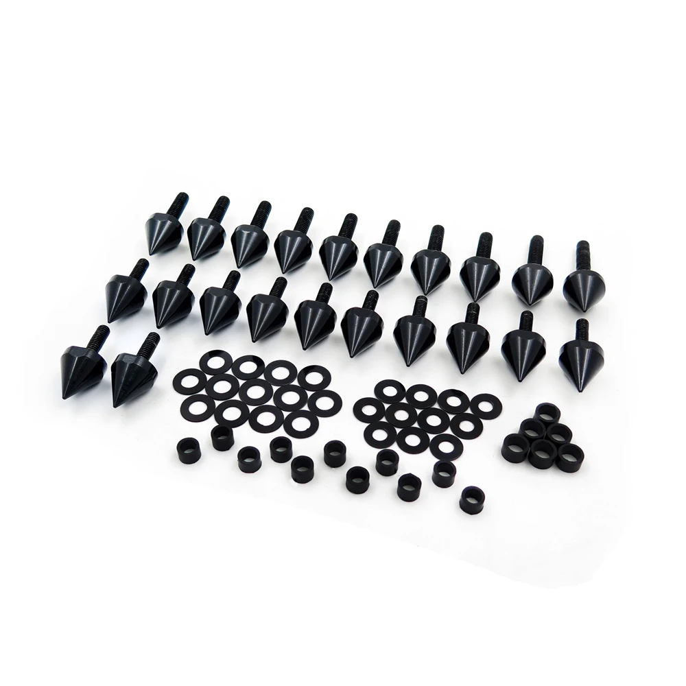 Aftermarket Бесплатная доставка мотоцикла Черный Спайк обтекателя Болты для Kawasaki 2003