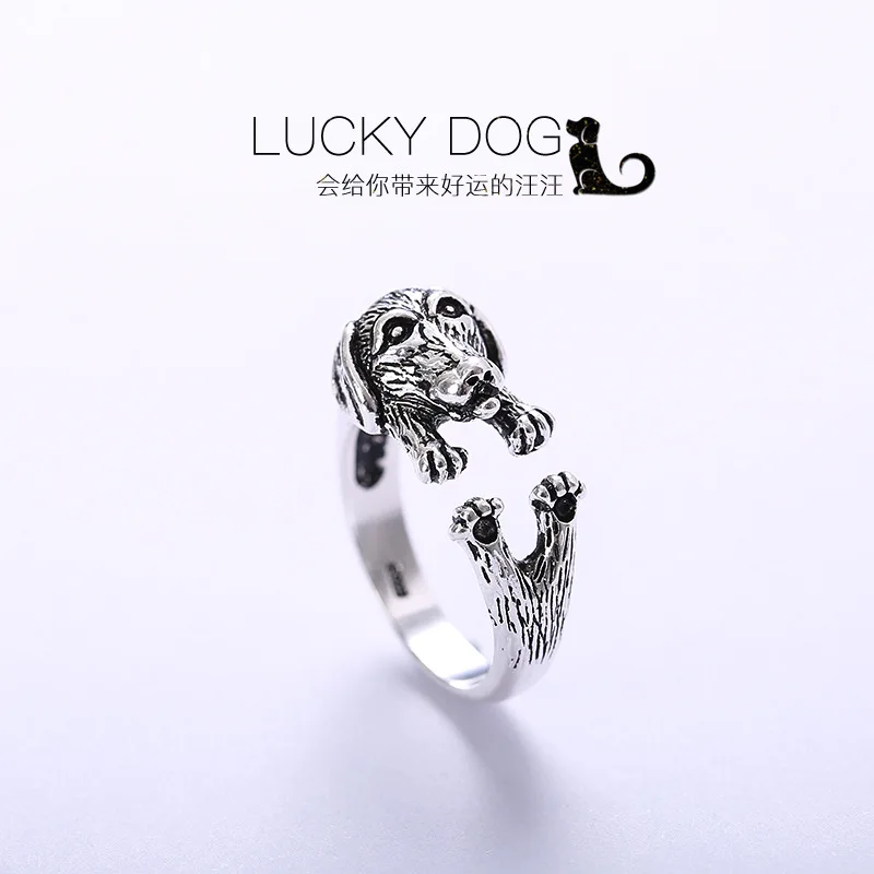 

S925 Sterling Silver Rings for women Female Resizable Korea Ring Handmade animal 925 Para Mujer Bijoux Femme fine Jewelry