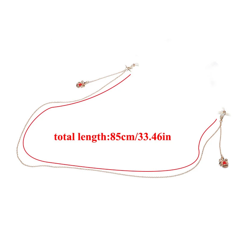 Очаровательные рождественские Нескользящие очки шнурок для очков цепочка
