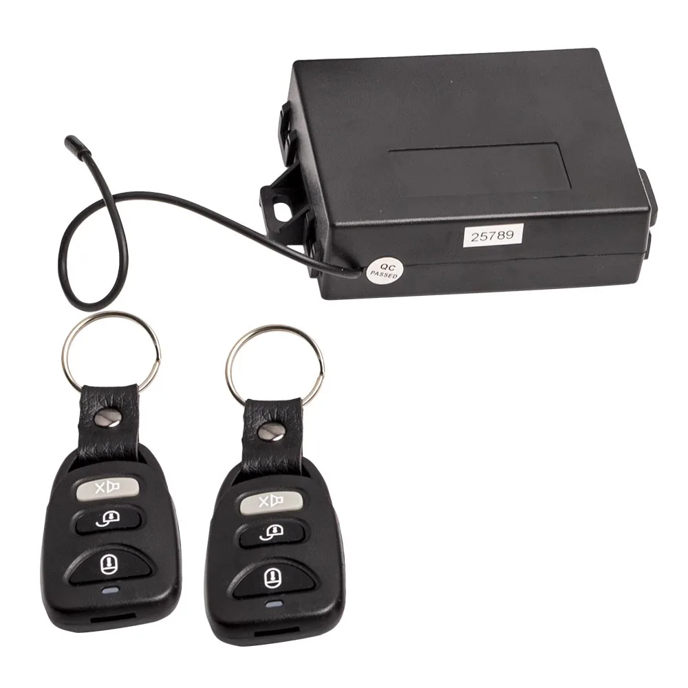 

4 Door Central Power Door Lock Unlock Remote Kit 2 Keyless Entry ABS plastic