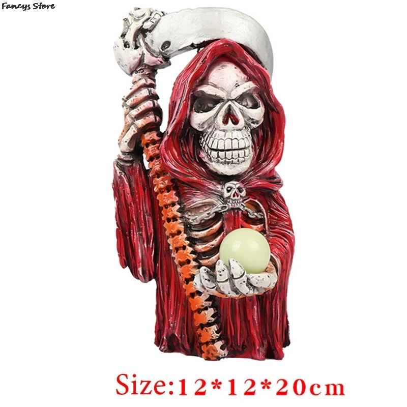 

Halloween Zombie Grim Reaper Horror Fluorescent Special Effects Bar Creative Decor Ornaments Garden Wizard Skull Crystal Ball