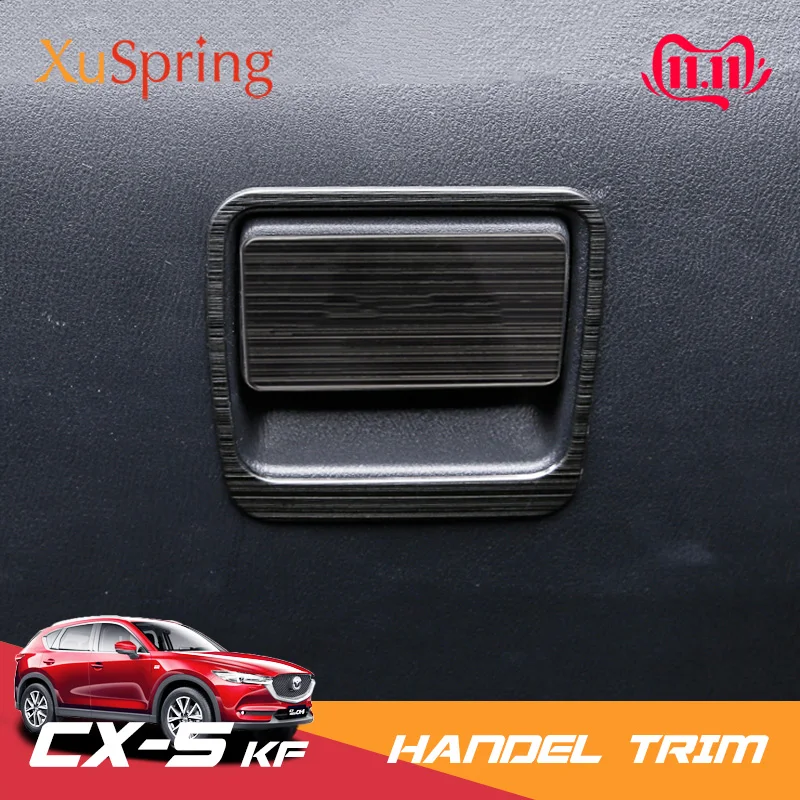Для Mazda CX-5 CX5 KF автомобильный копилот для хранения перчаток, коробка с ручкой, рамка, наклейки для автомобиля