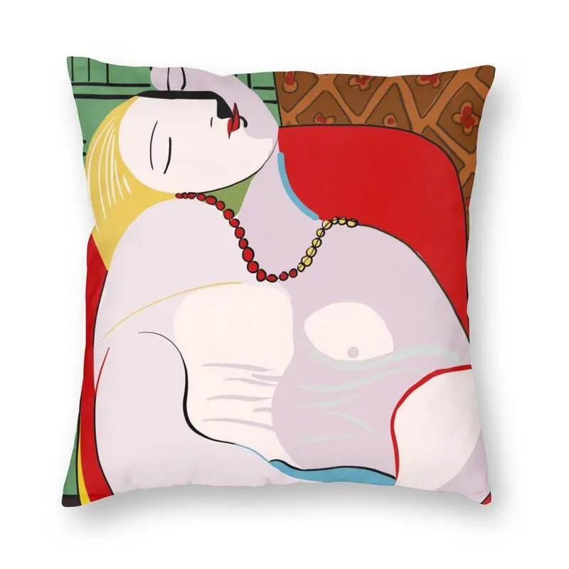 

Nordic Style Picasso's Dream Throw Pillow Case Decoration Custom Square Pablo Picasso Cushion Cover 45x45cm Pillowcover for Sofa