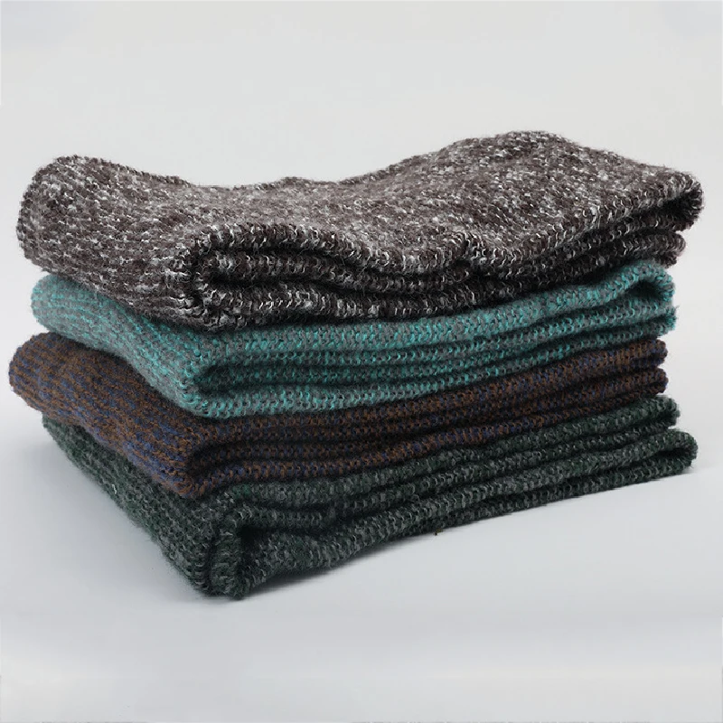 Теплый зимний шарф-кольцо Женский вязаный Модный снуд шарфы мужские шейные