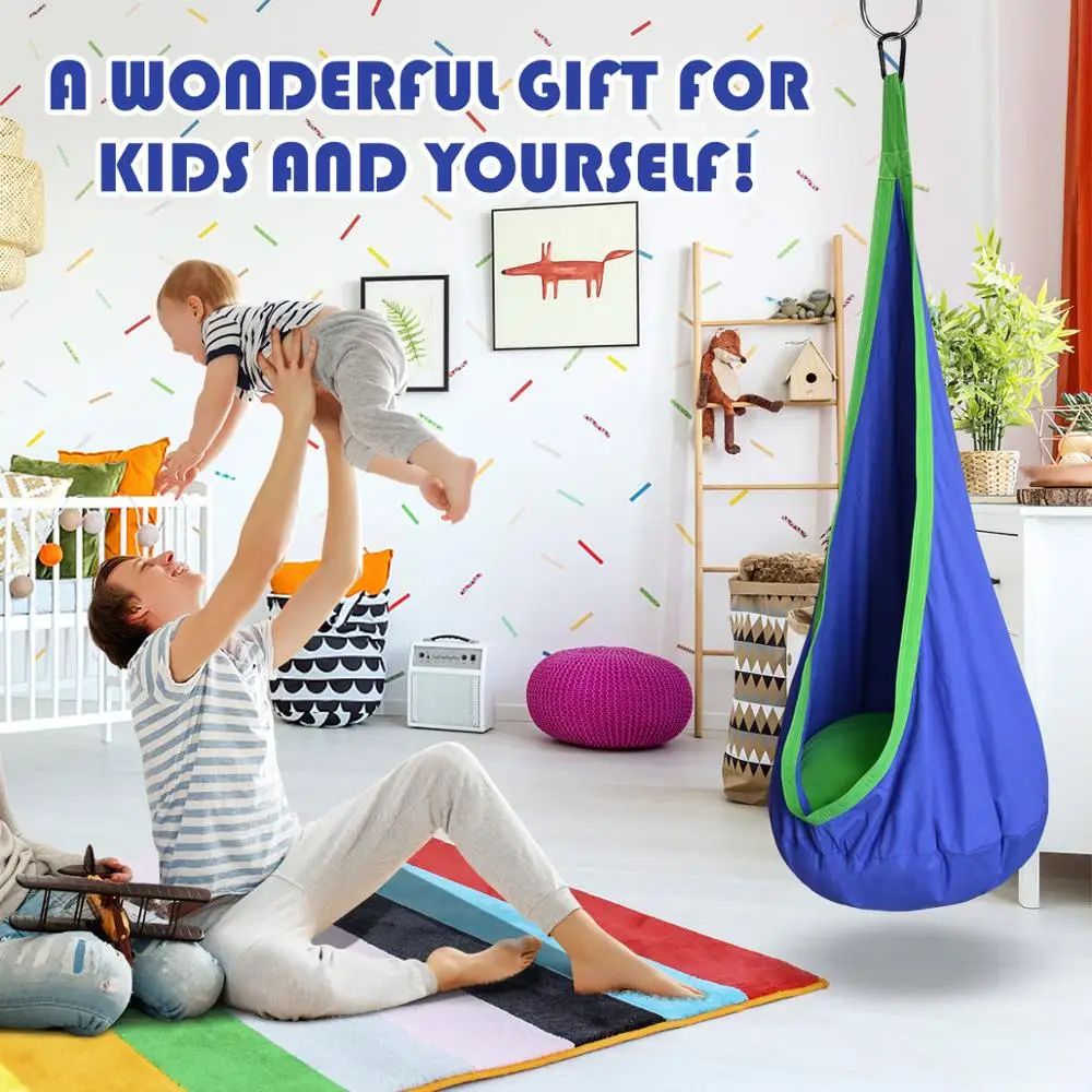 ARRIES Творческий Детский гамак садовая мебель Pod Качели стул помещении на открытом