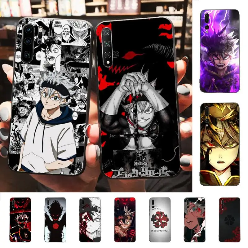 

Yinuoda Black Clover Anime Asta Phone Case for Huawei P30 40 20 10 8 9 lite pro plus Psmart2019