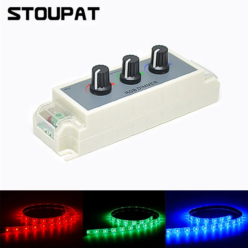 

DC12V 24V Плавная ручка светодиодный диммер Регулируемая умная лампа светодиодный полосы светильник RGB пульт дистанционного управления перекл...