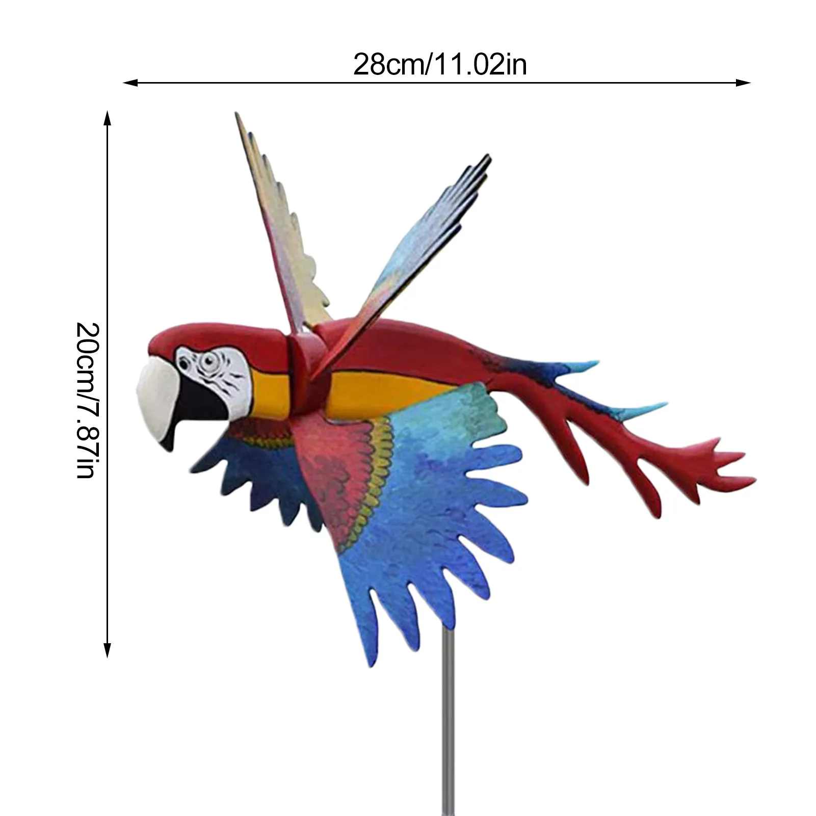 

Windmill Whirly Parrots Garden Lawn Decoration Whirligig-Asuka Series Courtyard Farm Yard Animal Decorative Stakes Wind Spinner