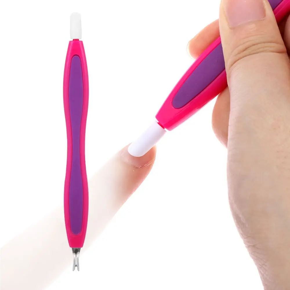 

Peeling Pusher V-shaped Nail Tips Cuticle Remover Manicure Tool Nail Art Fork Nipper Dead Skin Trimmer