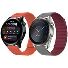 Силиконовый магнитный ремешок для Huawei Watch 3 ProGT 2 Pro  GT2 46 мм 42 мм, сменный ремешок для умных часов