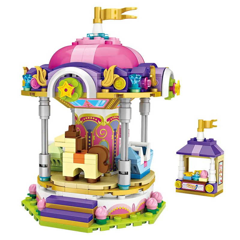 2020 Новый LOZ Феррис карусель пиратский корабль колесо обозрения клип машина куклы