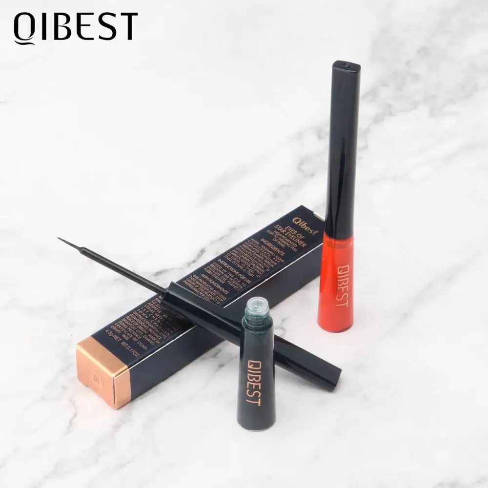 Жидкая подводка для глаз QIBEST 12 цветов водостойкая Стойкая Косметика макияжа |