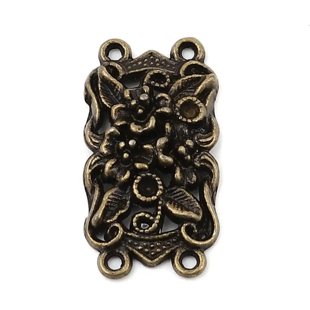 

Соединители Doreen на основе цинкового сплава, фурнитура из антикварной бронзы для изготовления ювелирных изделий «сделай сам», 36 мм x 19 мм, 20 ш...