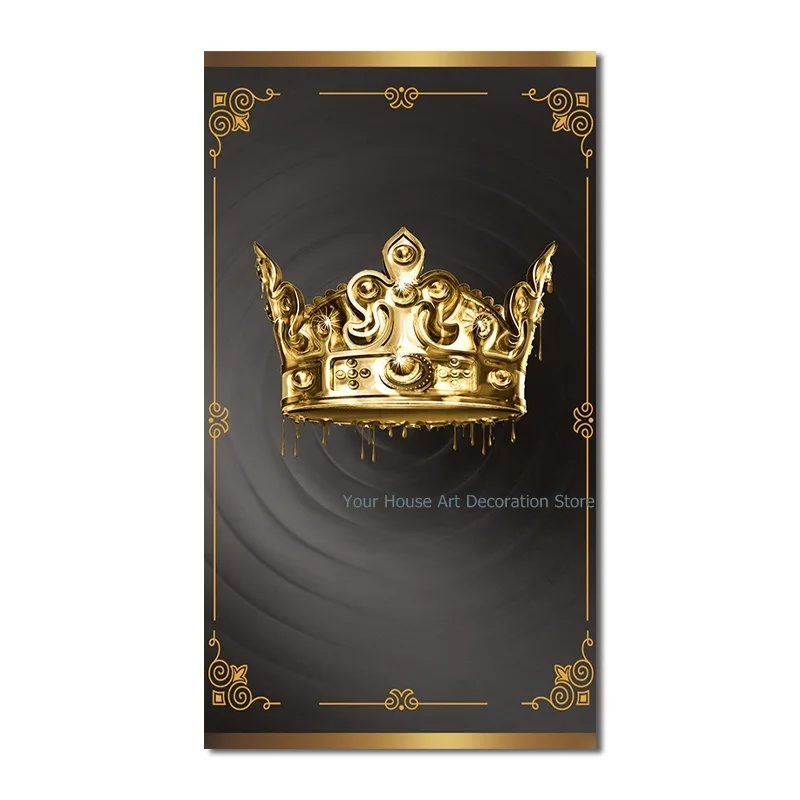 

Luxry Gold Diadema Canvas Paintings for Living Room Corridor Wall Art Prints Posters Pictures Home Decor