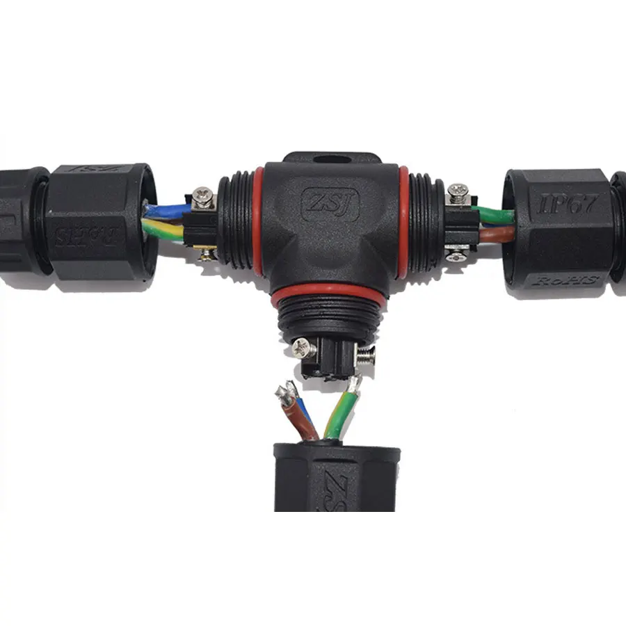 Водонепроницаемый Кабельный винтовой соединитель L20 типа T SAA TUV CE IP67