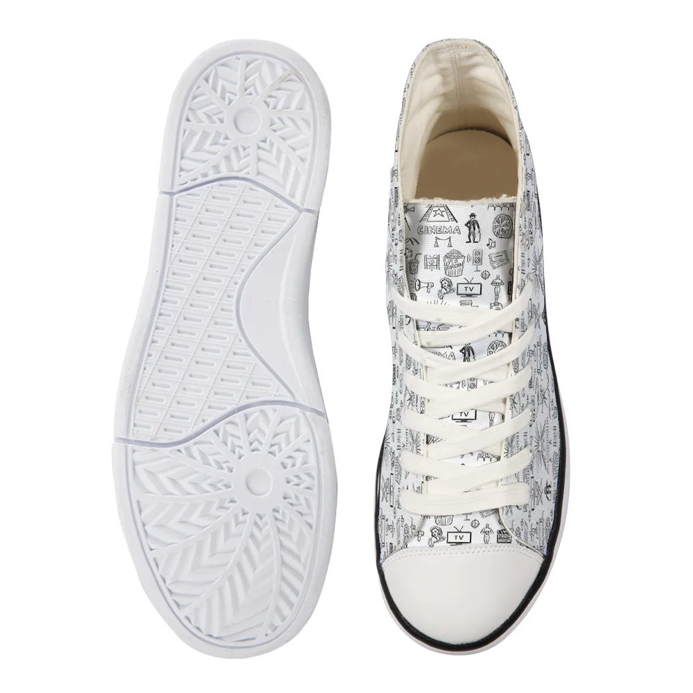 Фото WHEREISART Women Canvas Shoes Cartoon Anime Pattern High Top Flats Unisex Vulcanized Female Casual Обувь WHEREISART Women Canvas Shoes Cartoon Anime Pattern High Top Flats Unisex Vulcanized Female Casual Обувь