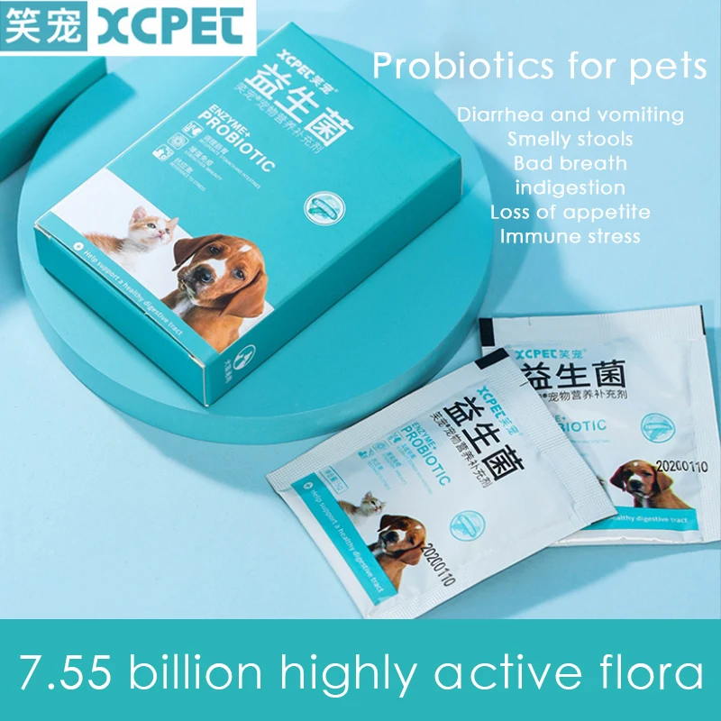 

Pet Probiotics Gastrointestinal Po for Puppies and Cats Diarrhea, Vomiting, Diarrhea, Constipation, Gastrointestinal Regulation