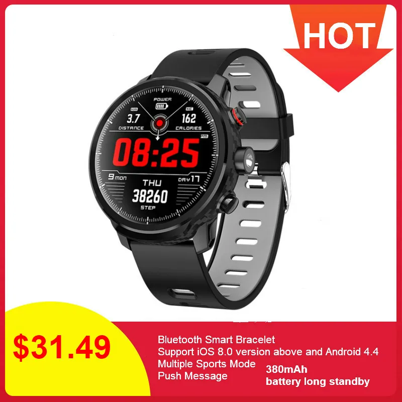 L5 Смарт часы для мужчин IP68 водонепроницаемый Reloj Hombre режим SmartWatch с ЭКГ PPG кровяное