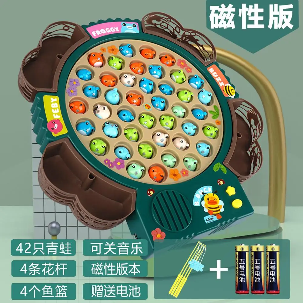 Детские игрушки для рыбалки электрический музыкальный светильник водного цикла