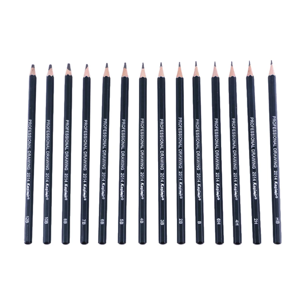 

14Pcs Draw Pencil Set Essentials Sketching Pencil Set Environmental Protection for Beginner