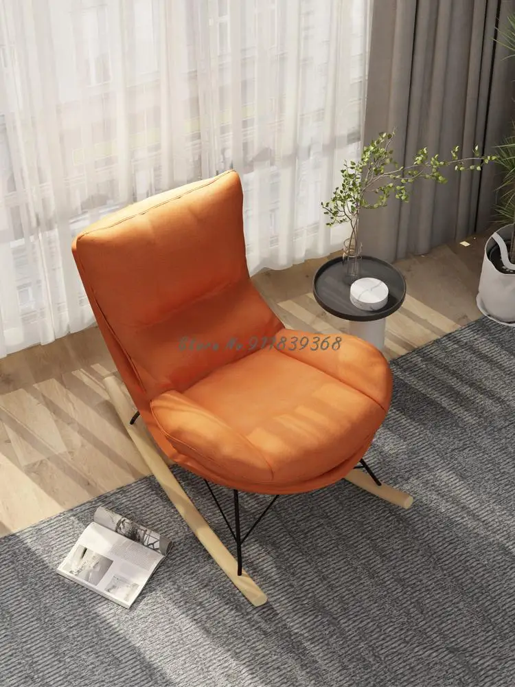 Кресло качалка для взрослых домашнее кресло отдыха гостиной в скандинавском