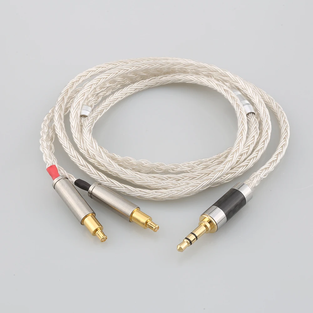

16 Core OCC Silver Plated Headphone Cable For Audio Technica ATH-ADX5000 MSR7b 770H 990H ESW950 SR9 ES750 ESW990