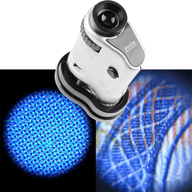 Dreamburgh 40X Mini Microscope Jeweler Loupe Lens Illuminated Zoom Magnifier Glass Optical with Stand and LED light | Инструменты