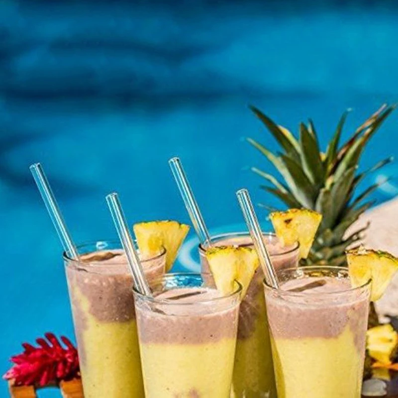 Dozzlor 1 шт многоразовые Жаростойкие соломинки для сока воды бар день рождения